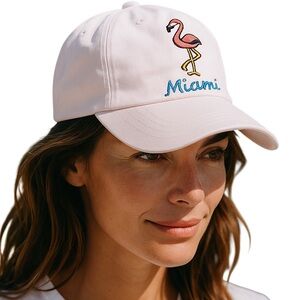 Pale Pink Flamingo Miami Cap